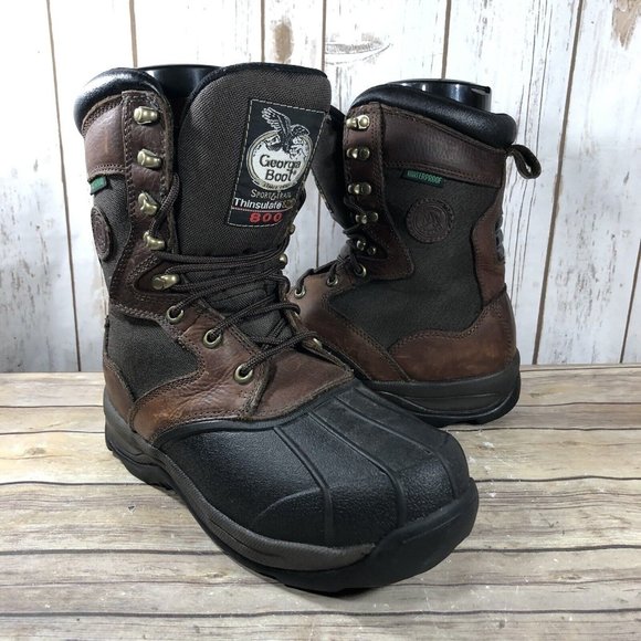Georgia Boot 800Gram Waterproof Insulated Boots Mens Size 8W G9533 Hunting - Picture 2 of 12